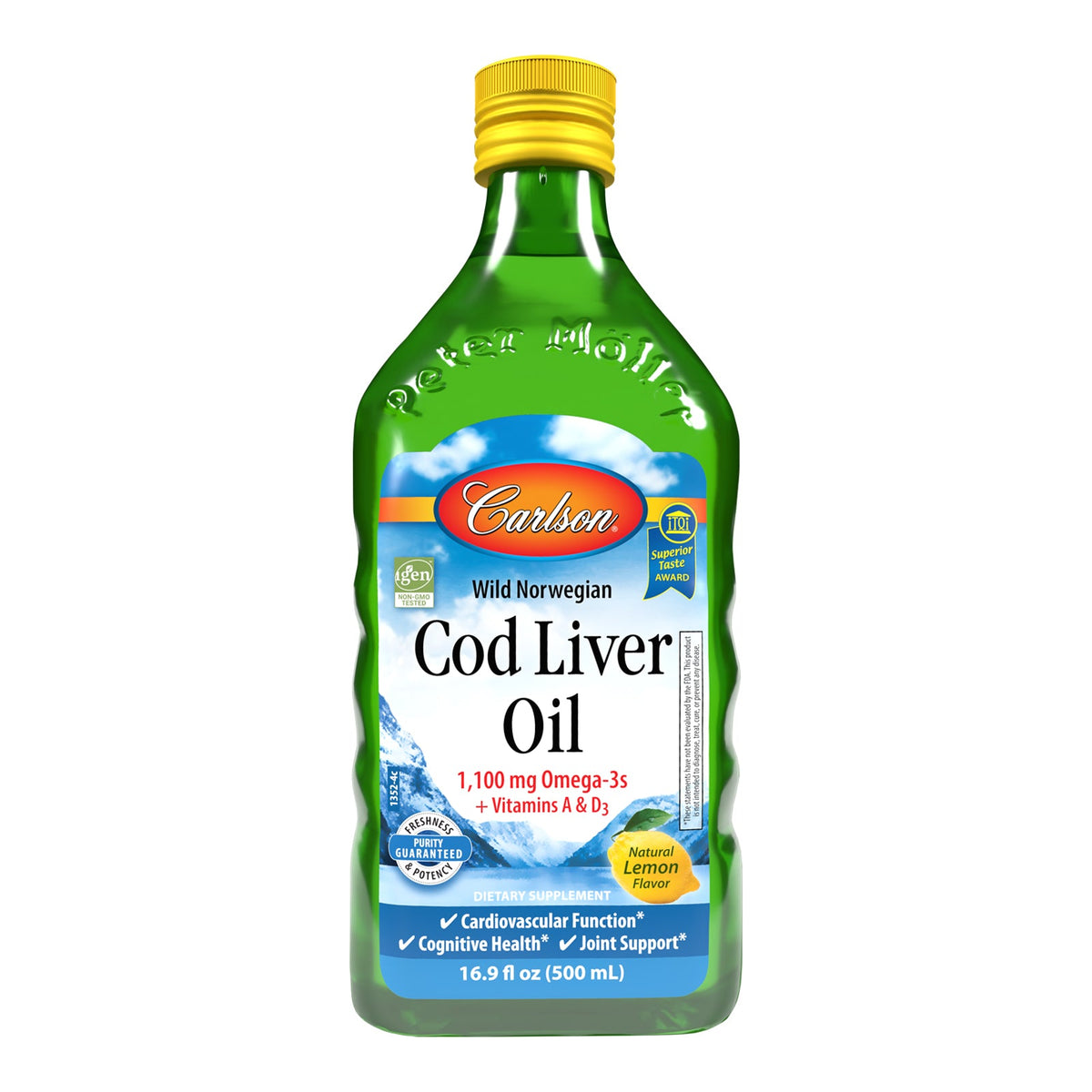 Carlson Labs Cod Liver Oil, Lemon