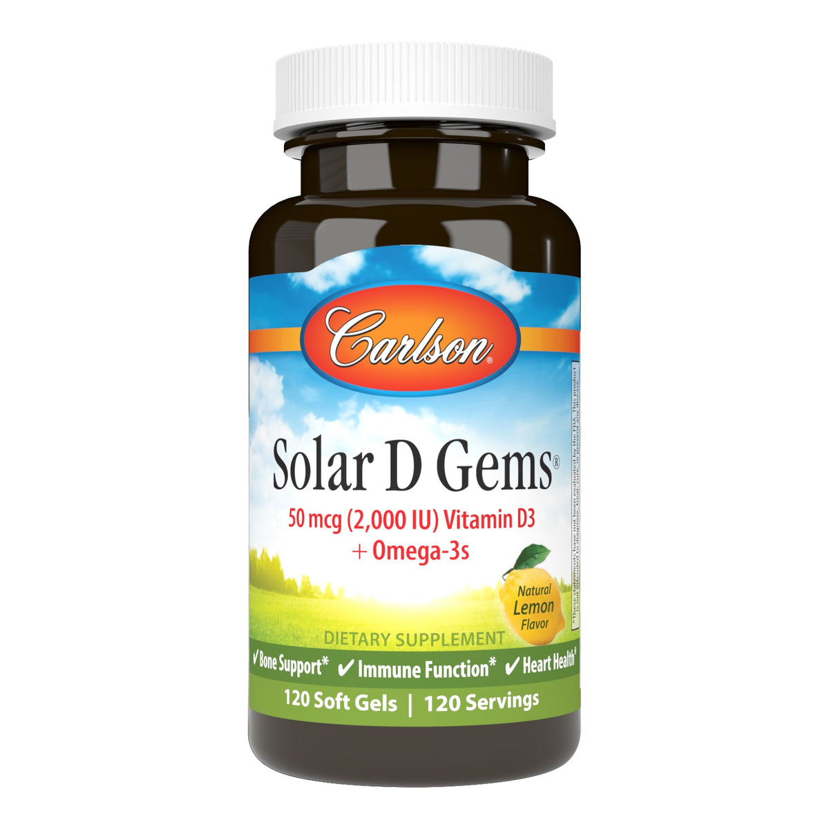 Carlson Labs Solar D Gems 2,000 IU (50 mcg)