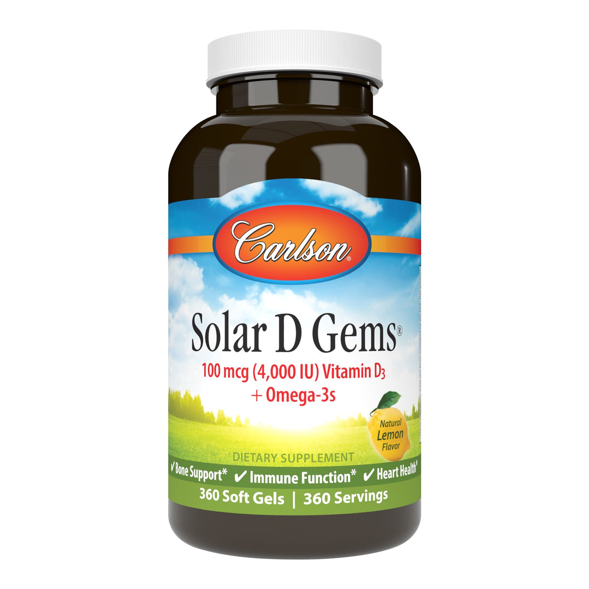 Carlson Labs Solar D Gems 4,000 IU (100 mcg)