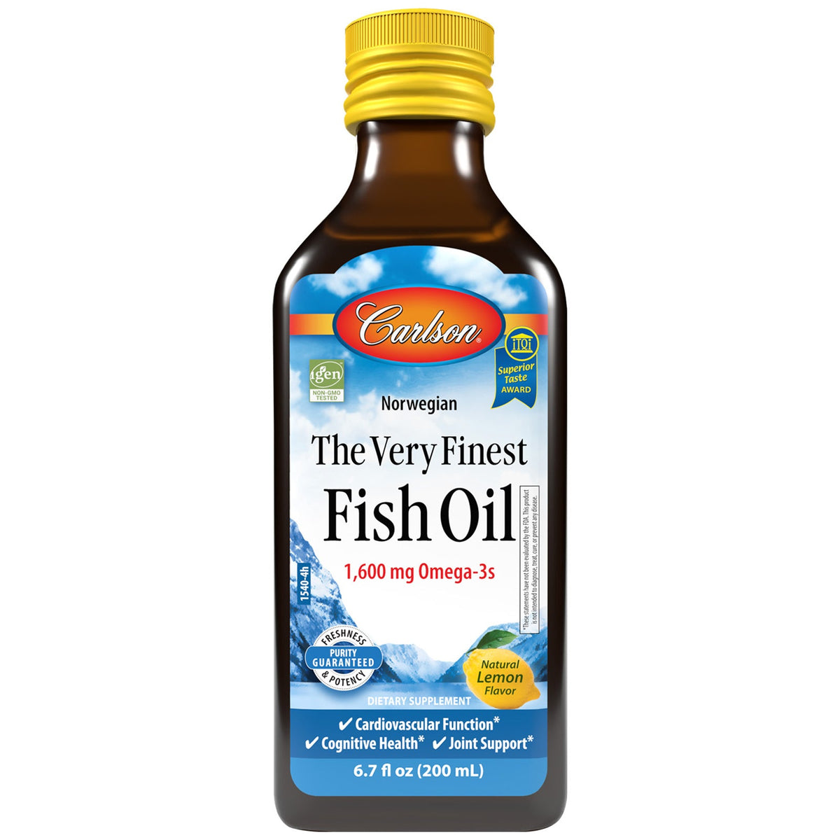 Carlson Labs The Very Finest Fish Oil, Lemon