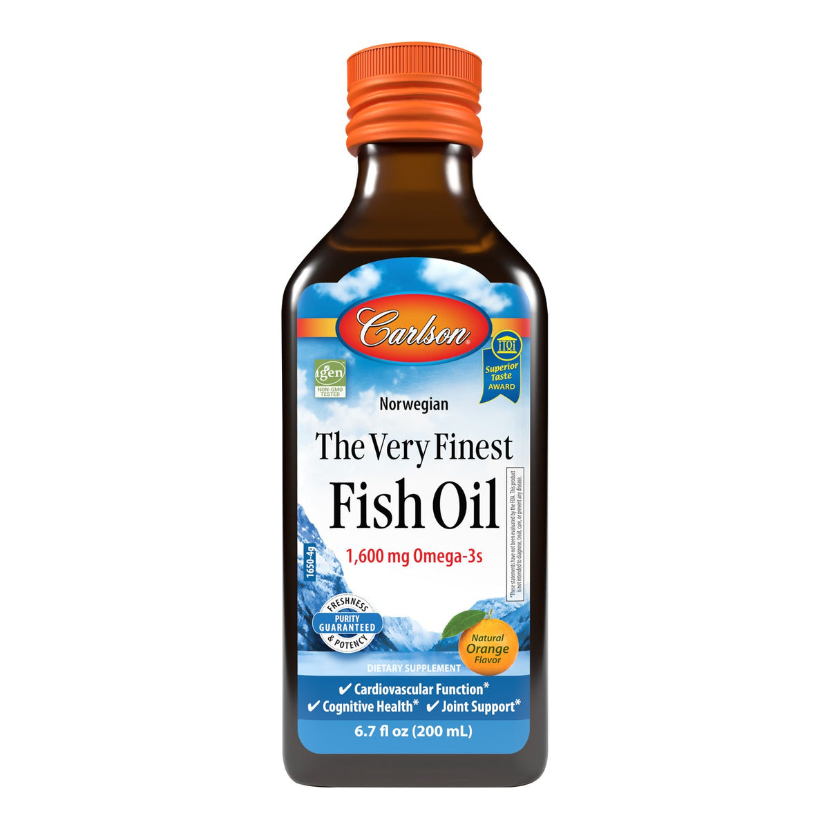 Carlson Labs The Very Finest Fish Oil, Orange