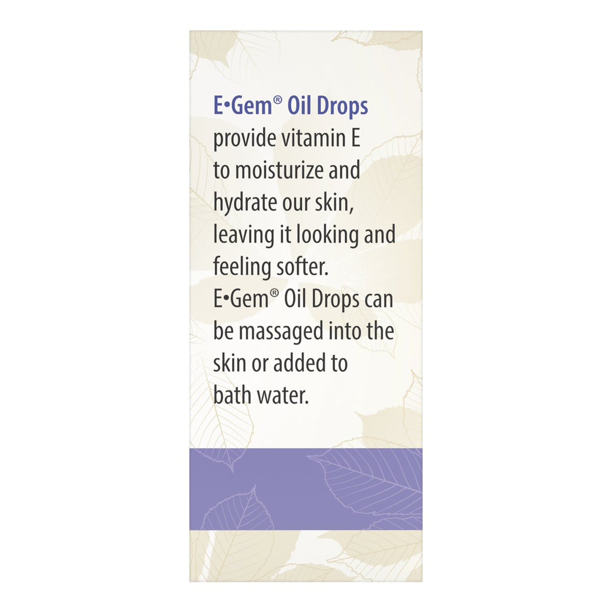 Supplement Facts for Carlson Labs E-Gem Oil Drops