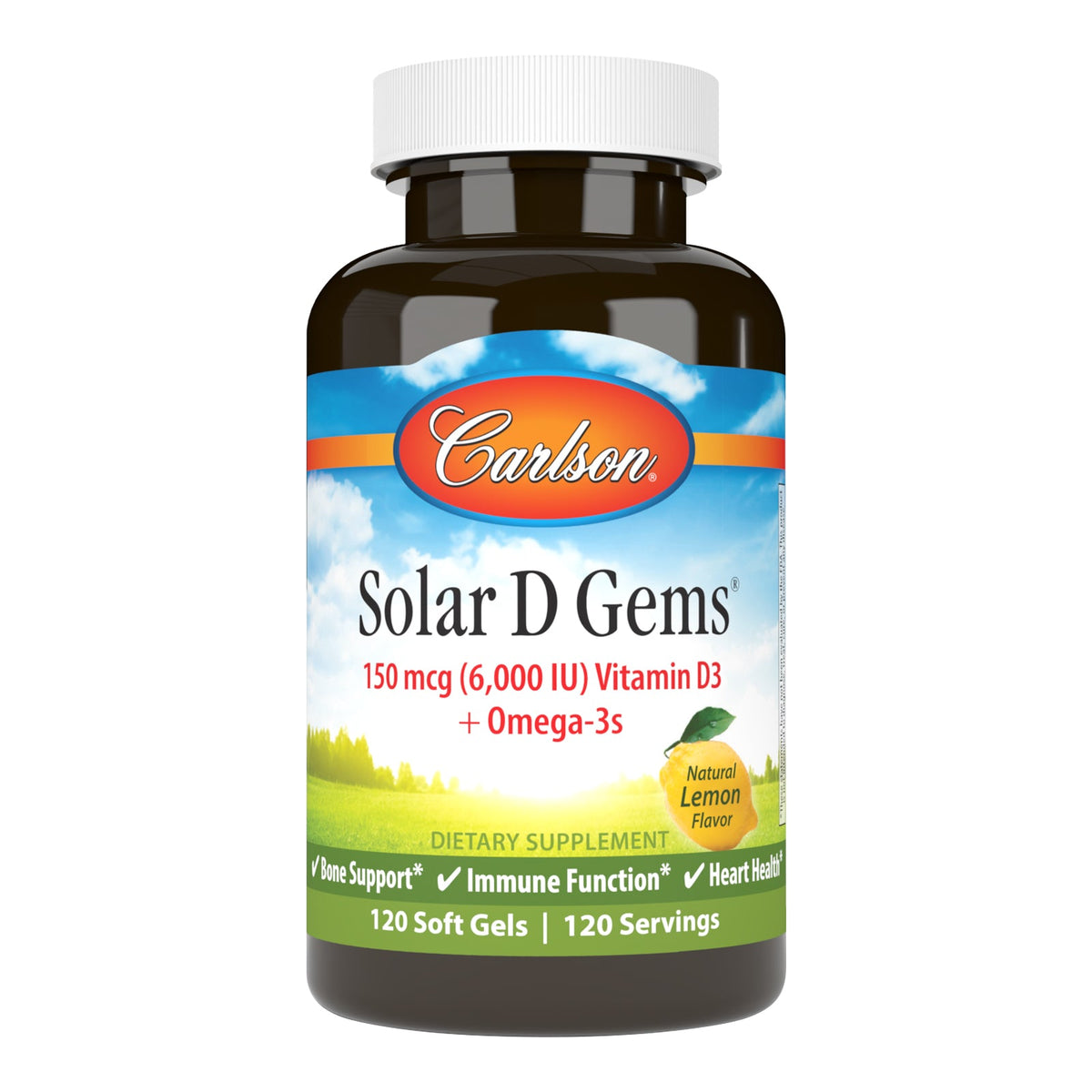 Carlson Labs Solar D Gems 6,000 IU (150 mcg)