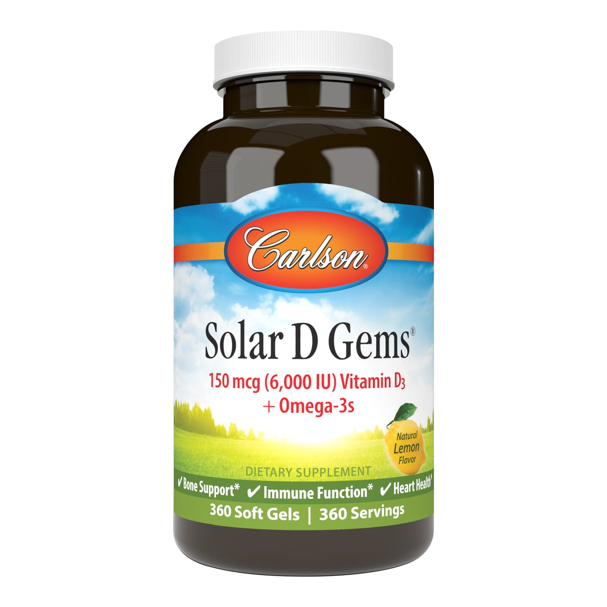 Carlson Labs Solar D Gems 6,000 IU (150 mcg)
