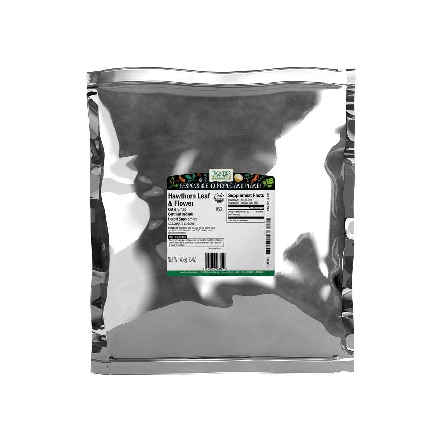 Frontier Co-op Hawthorn Leaf & Flowers, Cut & Sifted, Organic