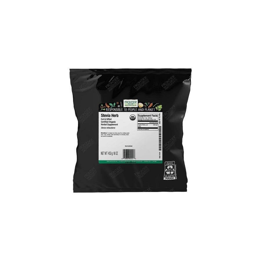 Frontier Co-op Green Stevia Herb, Cut & Sifted, Organic