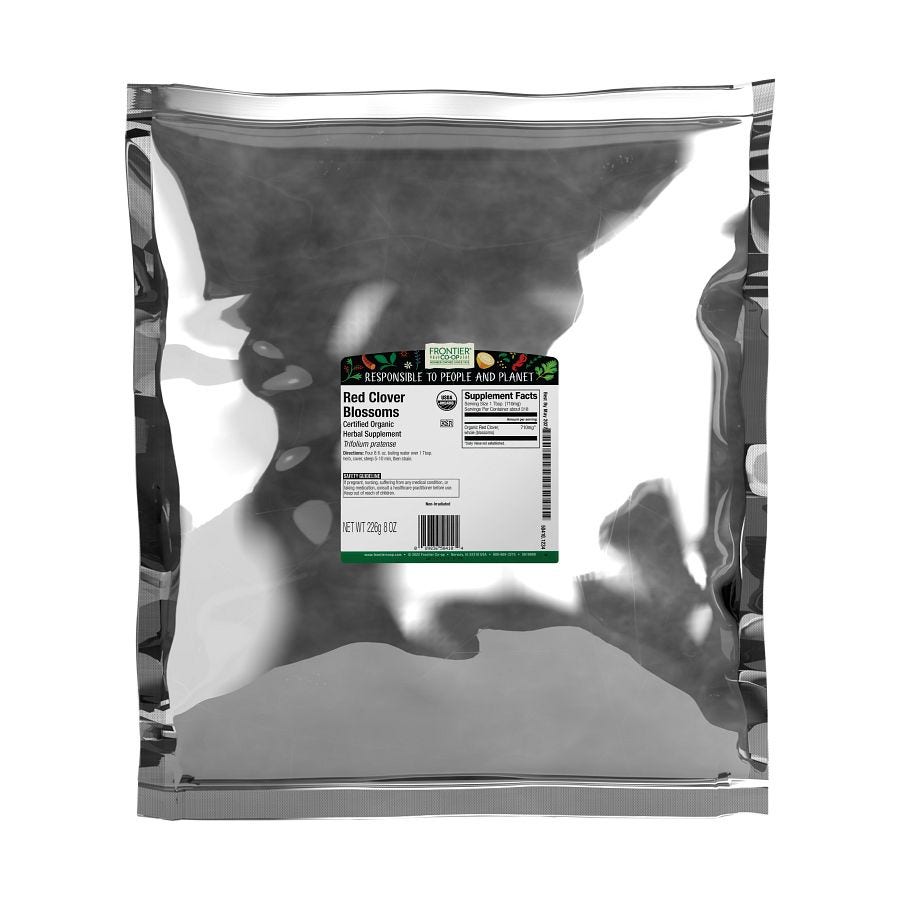Frontier Co-op Red Clover Blossoms, Whole, Organic