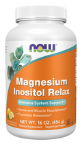 NOW Foods Magnesium Inositol Relax Powder - Lemonade