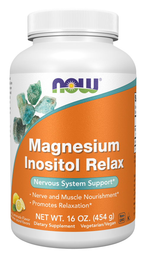 NOW Foods Magnesium Inositol Relax Powder - Lemonade