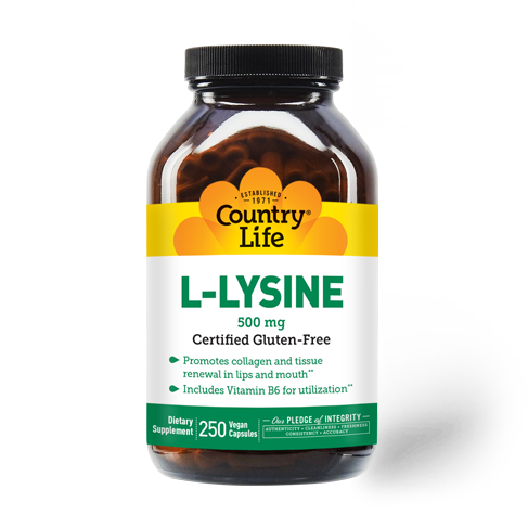 Country Life L-Lysine Capsules 500 mg