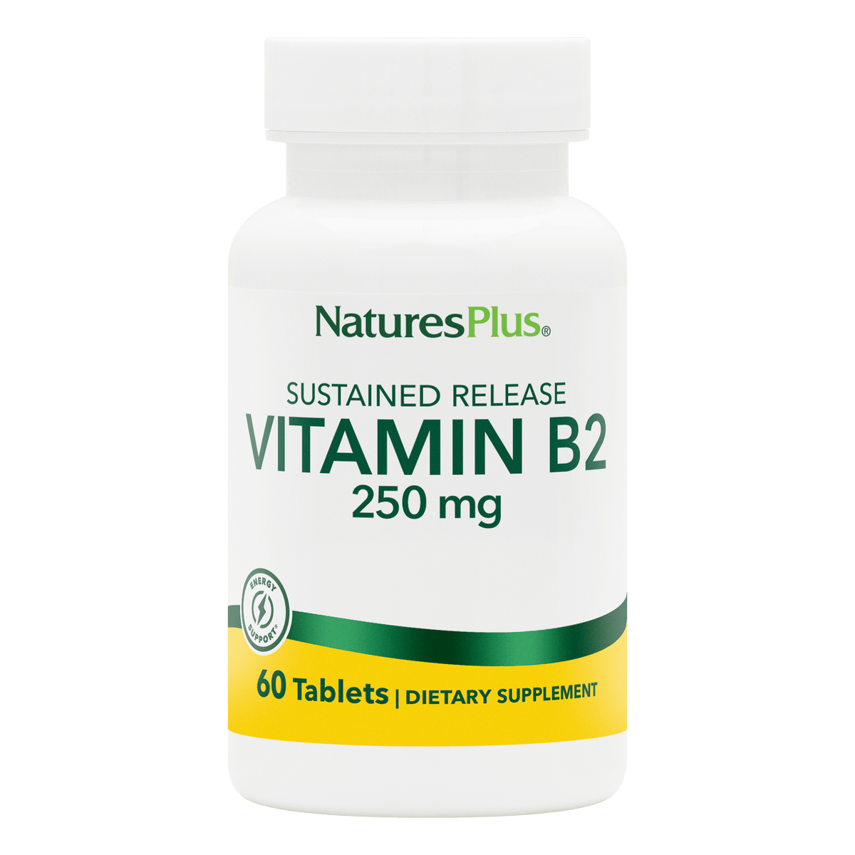 Nature's Plus Vitamin B2 250 mg Sustained Release Tablets