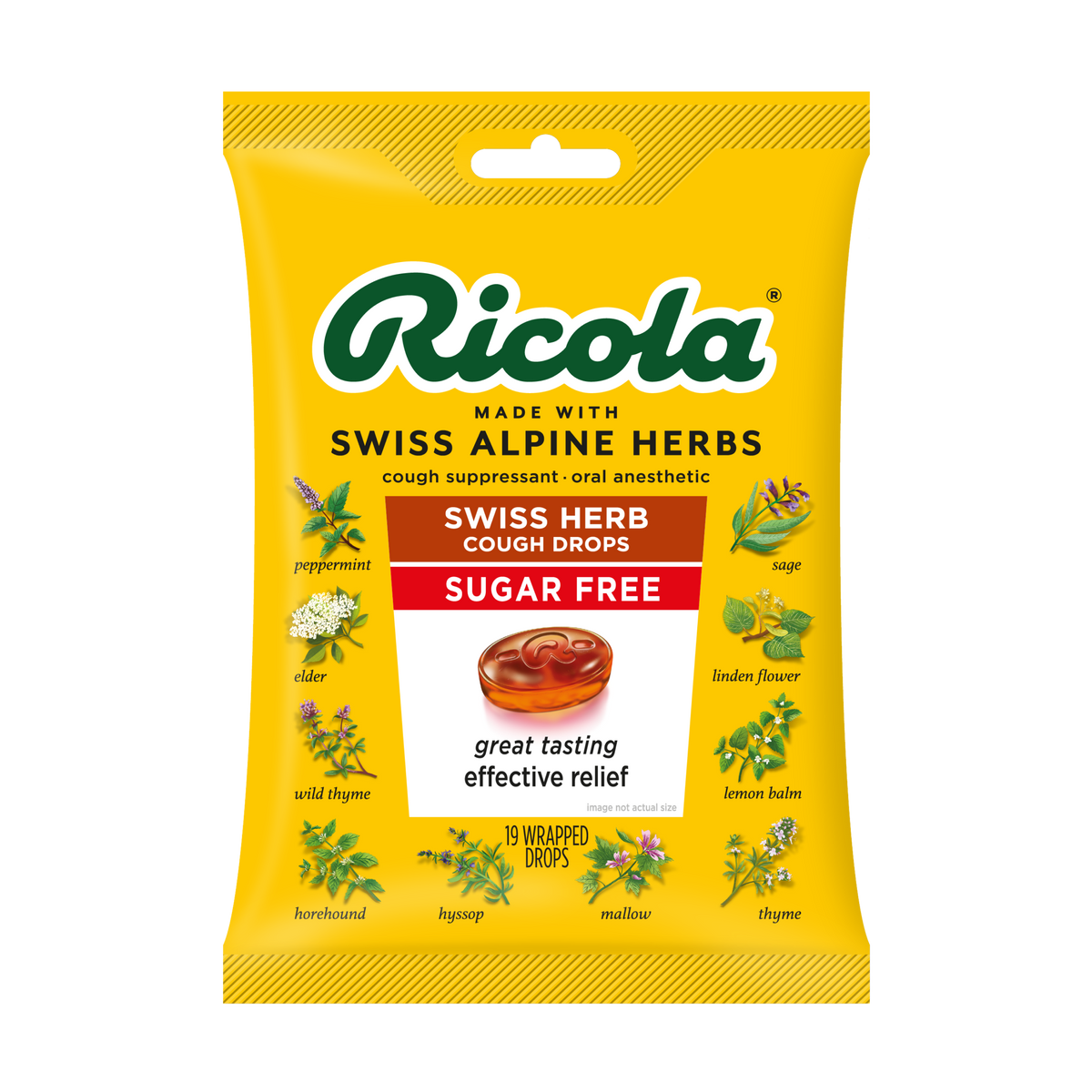 Ricola Original Herb Cough Drops, Sugar Free with Stevia