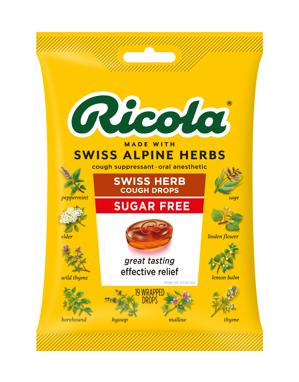 Ricola Original Herb Cough Drops, Sugar Free with Stevia