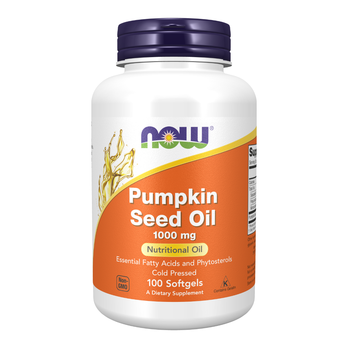 NOW Foods Pumpkin Seed Oil 1000mg - 100 Softgels