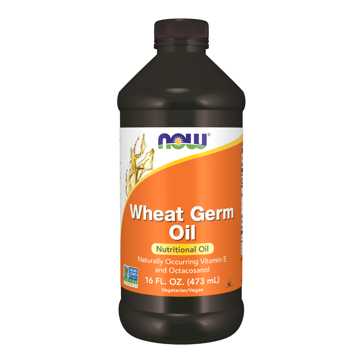 NOW Foods Wheat Germ Oil Non GMO Vegan - 16 fl oz