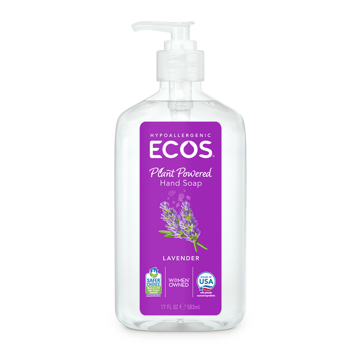 ECOS Hypoallergenic Hand Soap - Lavender 17 fl oz