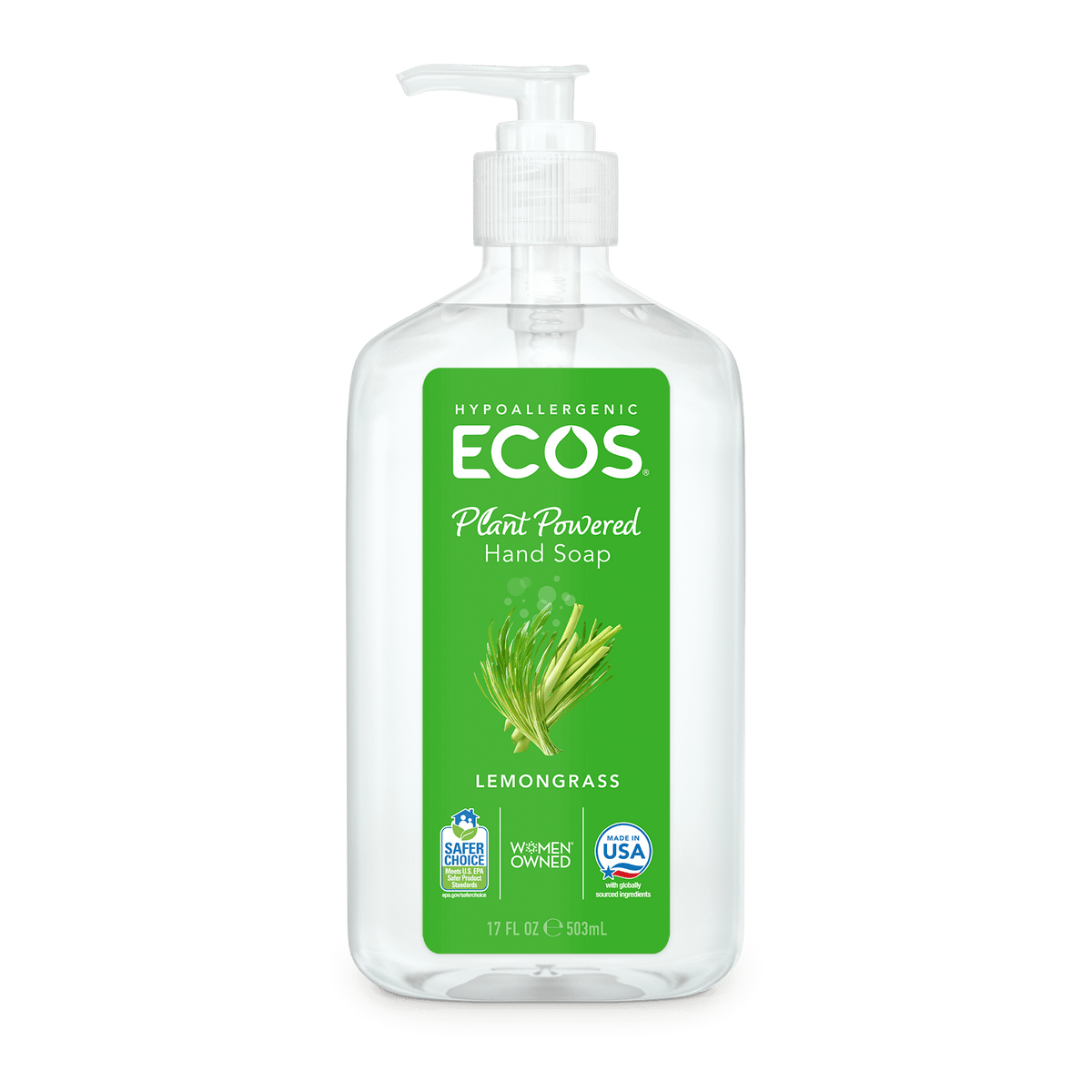 ECOS Hypoallergenic Hand Soap - Lemongrass 17 fl oz
