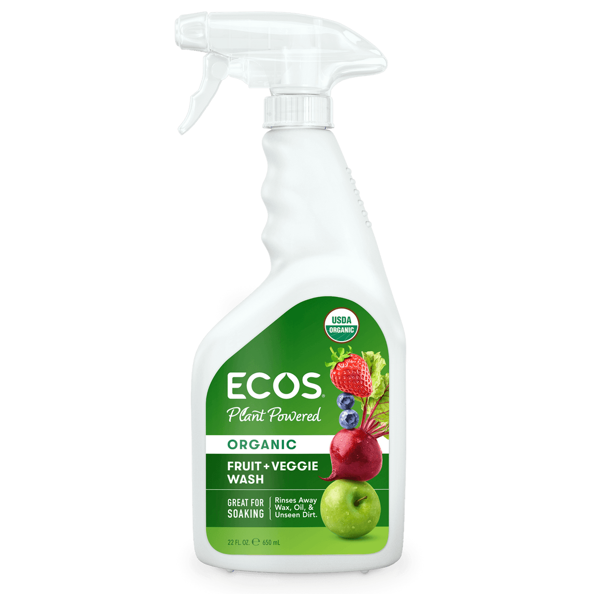 ECOS Organic Fruit + Veggie Wash 22 fl oz