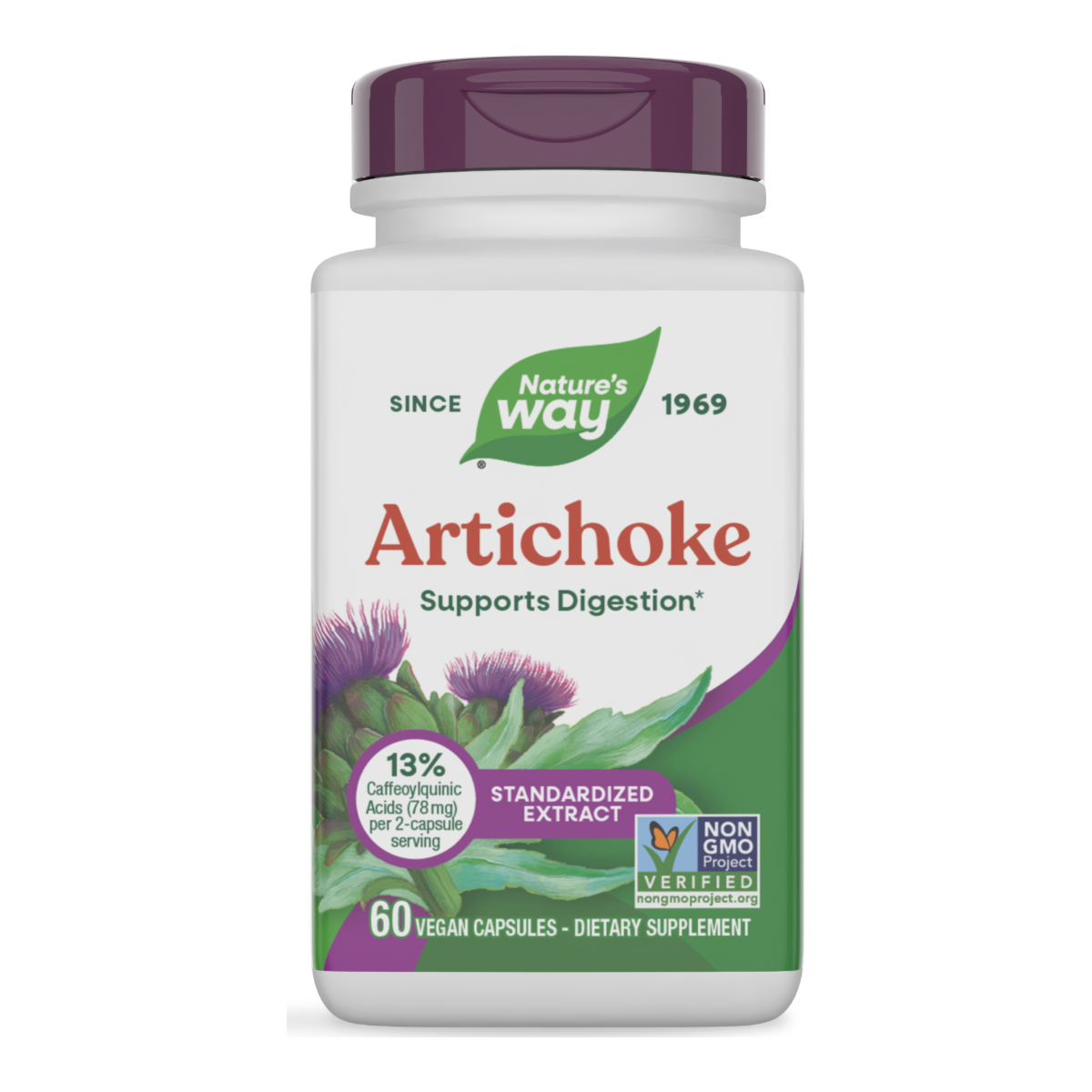 Nature's Way Artichoke Standardized Extract - 60 Capsules