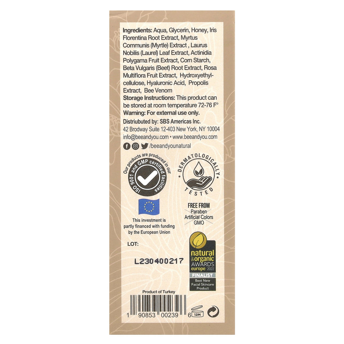 Bee & You Moisturizing Anti-Aging Face Serum with Bee Venom - additional view 2