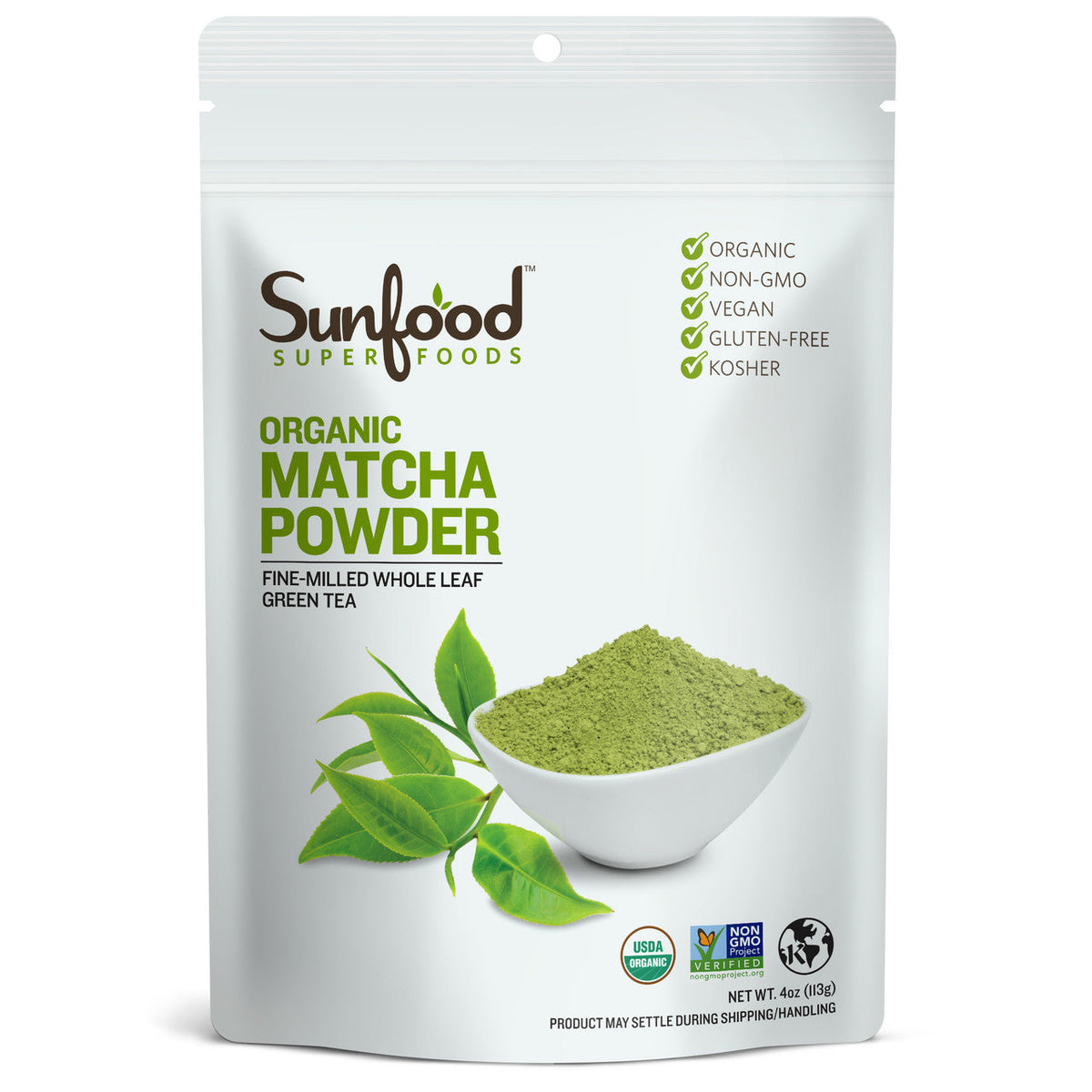 Sunfood Superfoods Matcha Green Tea Powder 4 oz