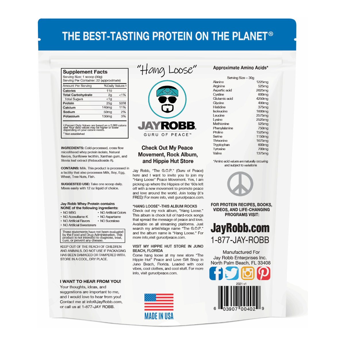 Jay Robb Whey Isolate - Vanilla / 24 oz