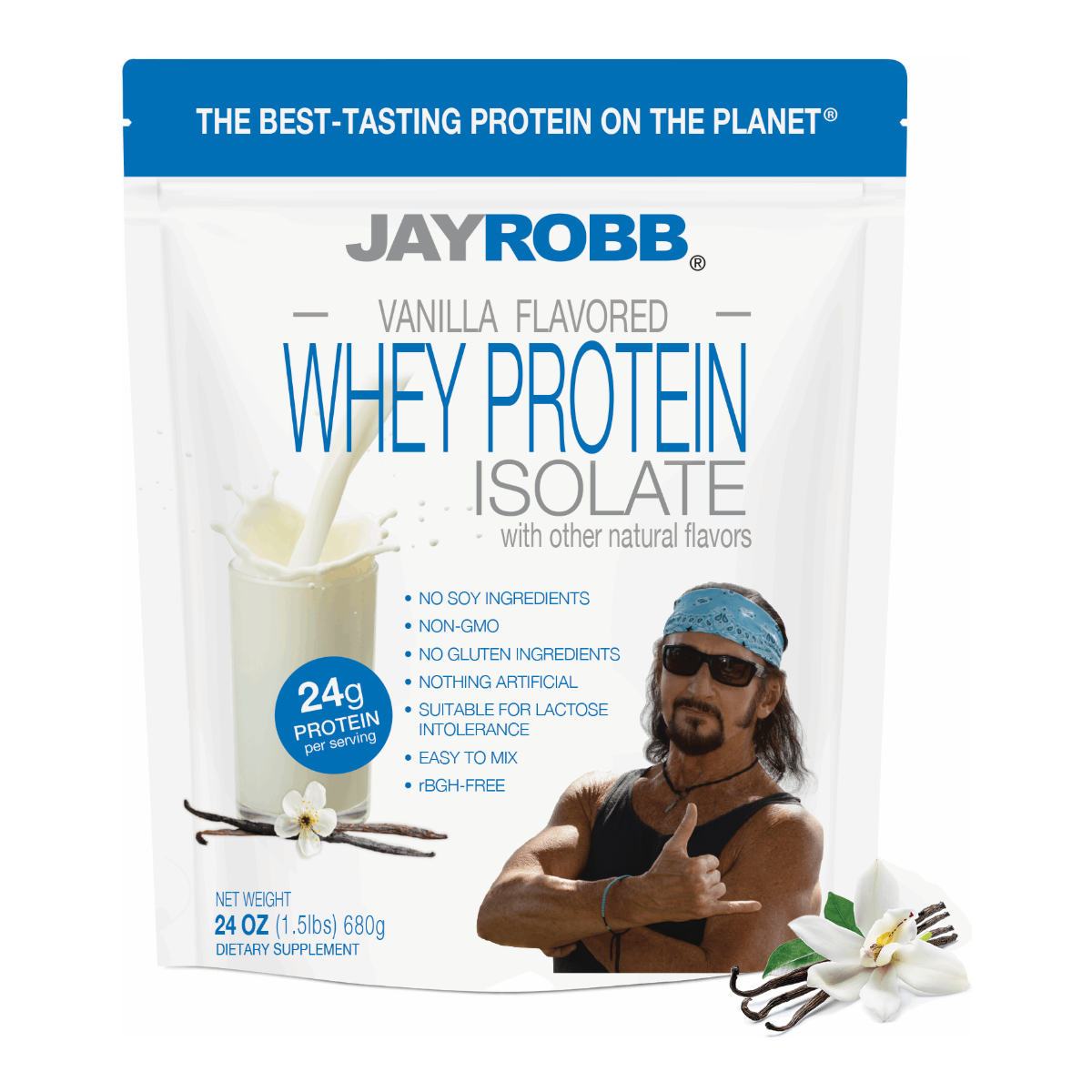 Jay Robb Whey Isolate - Vanilla / 24 oz - 24 oz