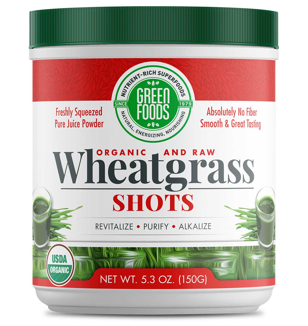 GREEN FOODS Organic Wheat Grass Shots 5.3 oz