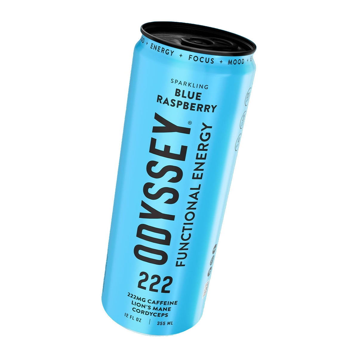 Odyssey Elixir Blue Raspberry 222 Sparkling Energy Drink