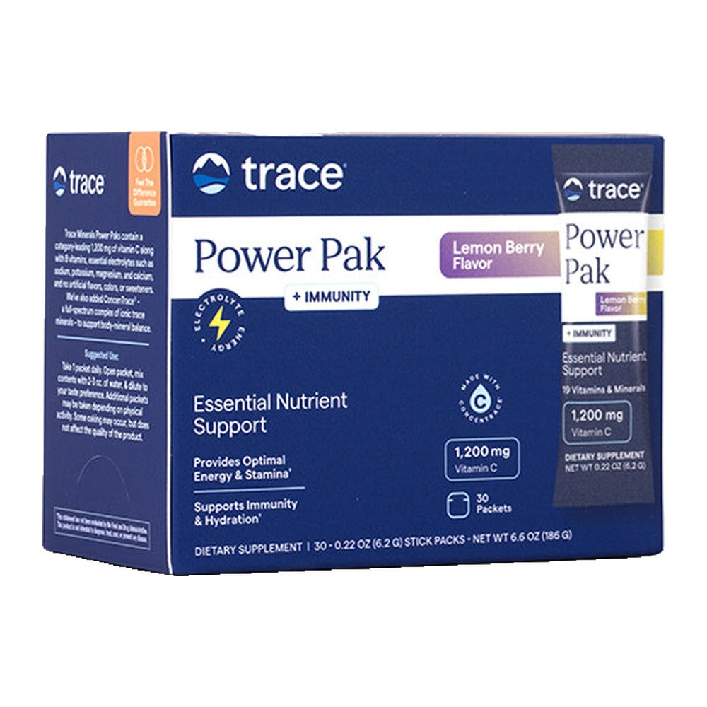 Trace Minerals Power Pak Immunity - Lemon Berry – front of box