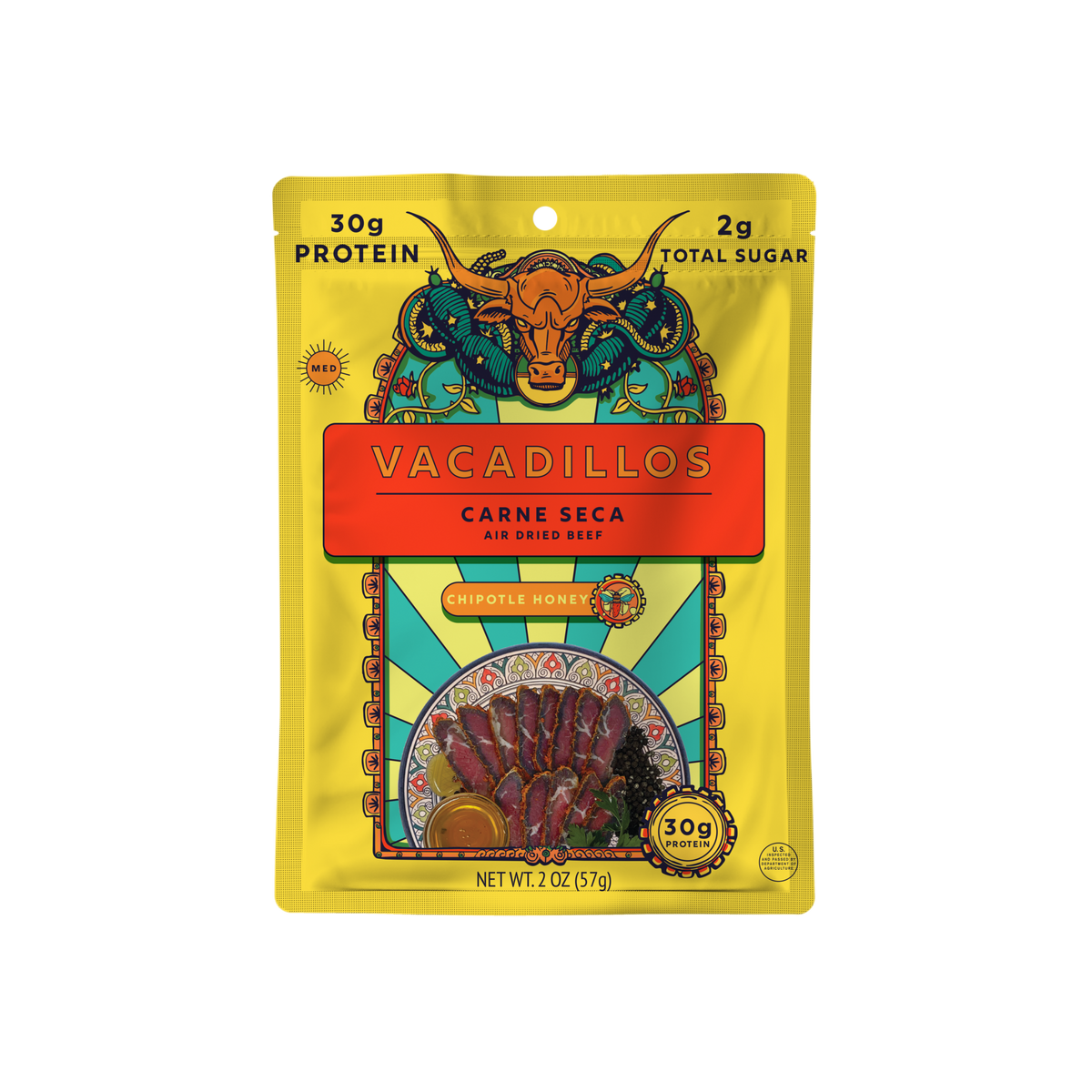 VACADILLOS Chipotle Honey Carne Seca 2 oz