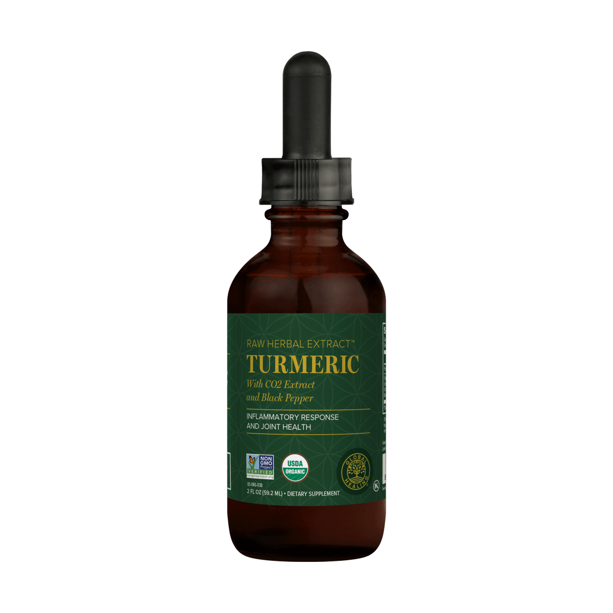 Global Healing Organic Liquid Turmeric - 2 fl oz
