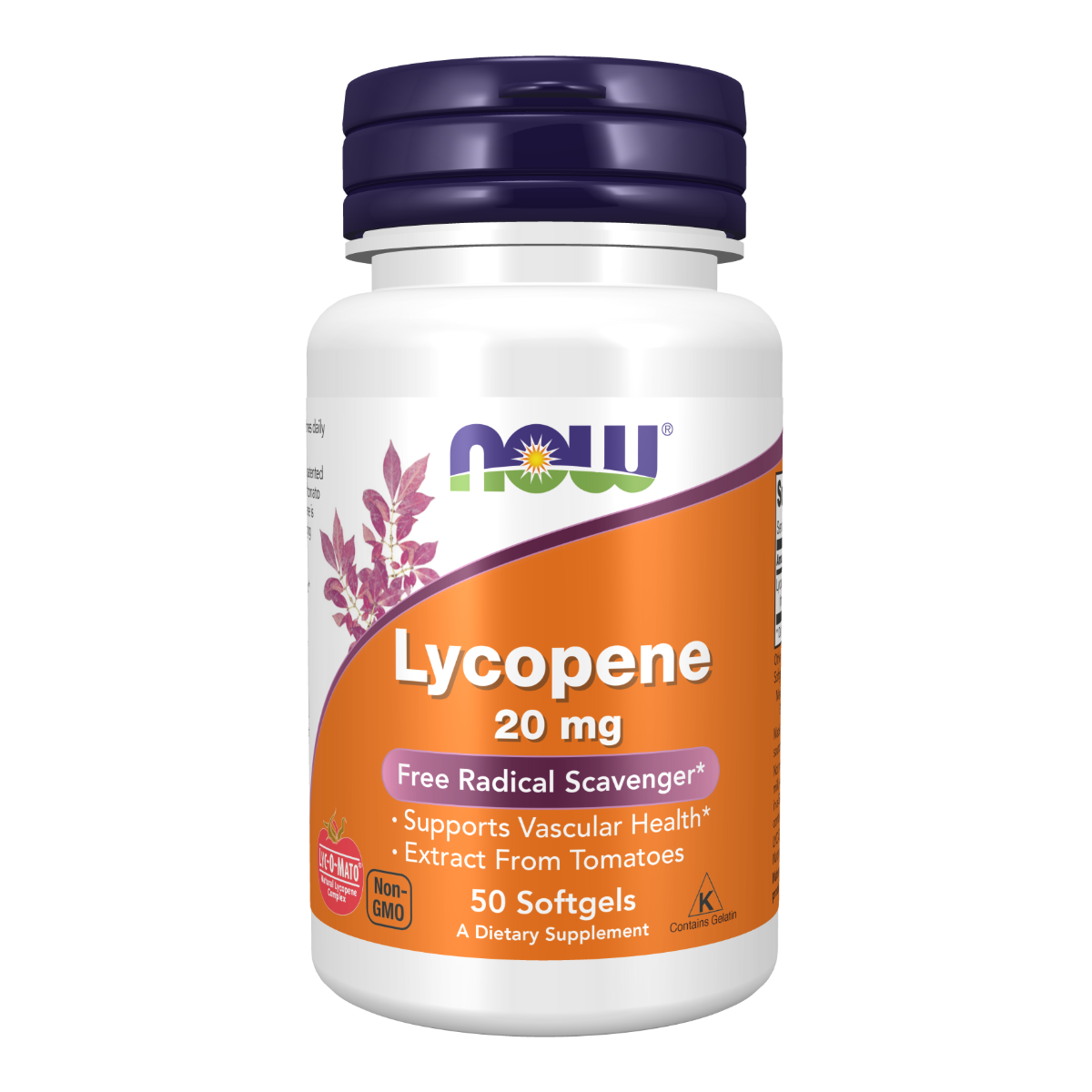 NOW Foods Lycopene 20mg - 50 Softgel Capsules