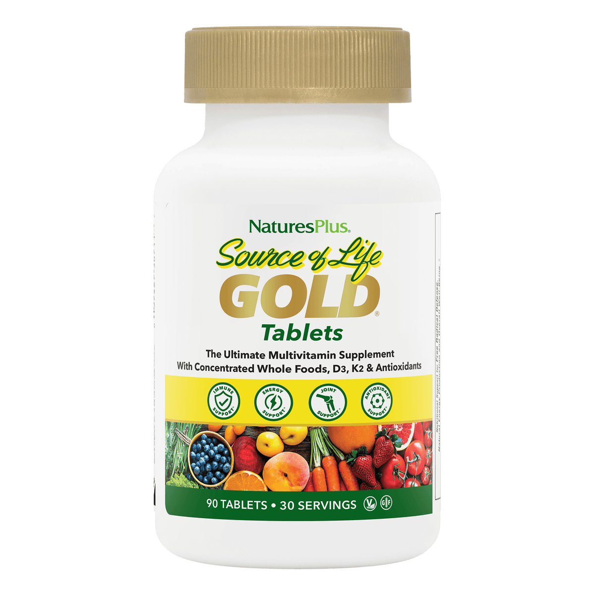 Nature's Plus Source of Life® GOLD Multivitamin Tablets