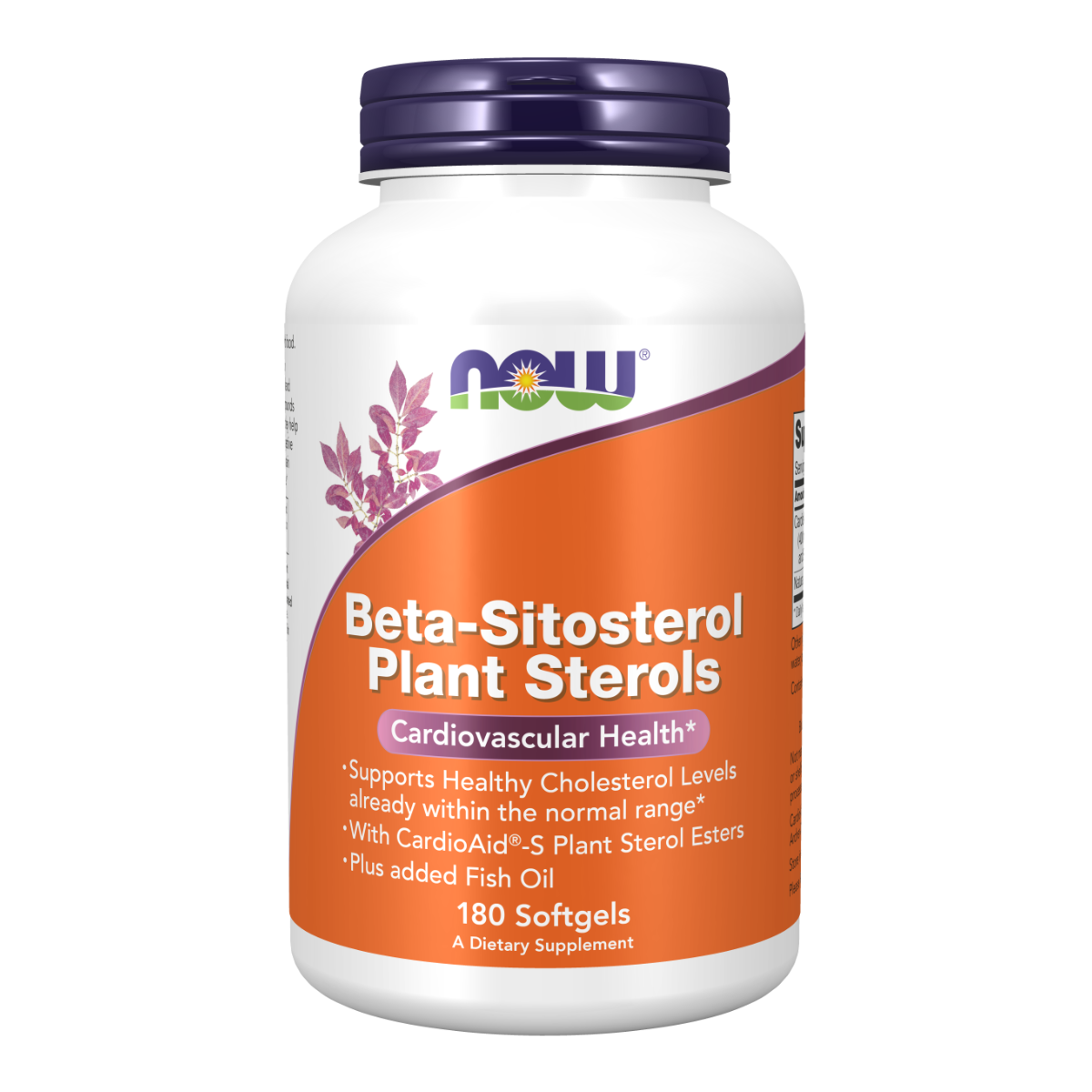 NOW Foods Beta-Sitosterol Plant - 180 Softgel Capsules