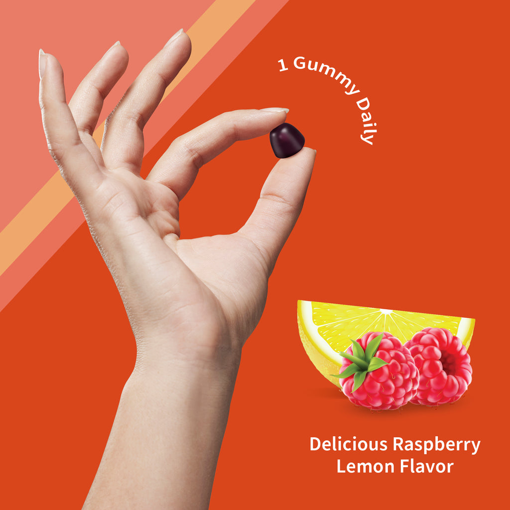 Garden of Life Vitamin Code D3 Plus K2 Gummies - Relative Size
