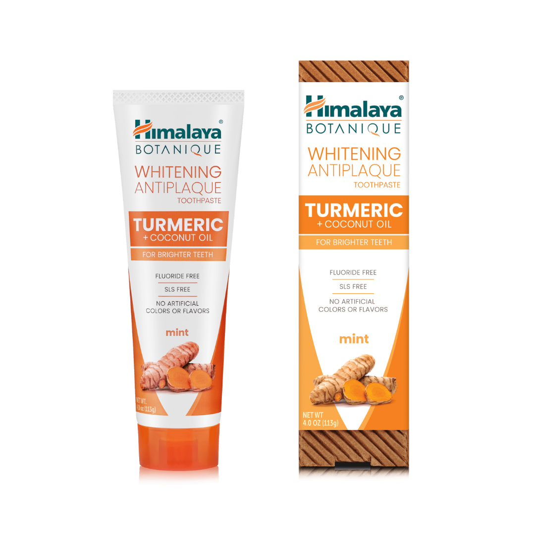Himalaya Wellness Whitening Antiplaque Turmeric & Coconut Oil Mint Toothpaste