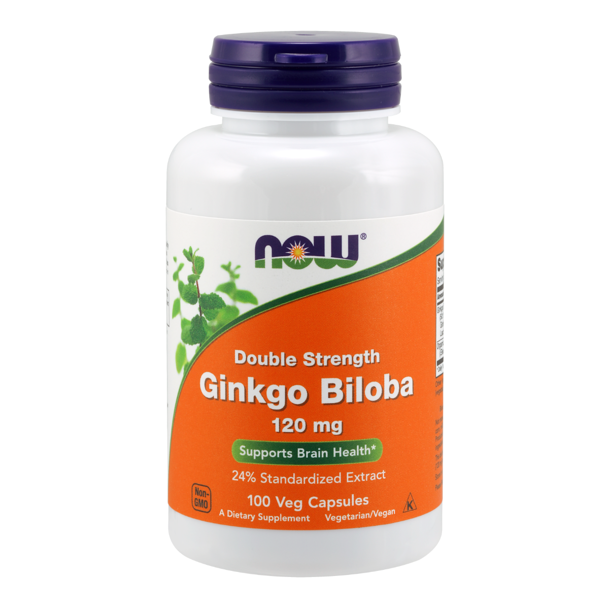 NOW Foods Ginkgo Biloba 120mg - 100 Vegetable Capsules
