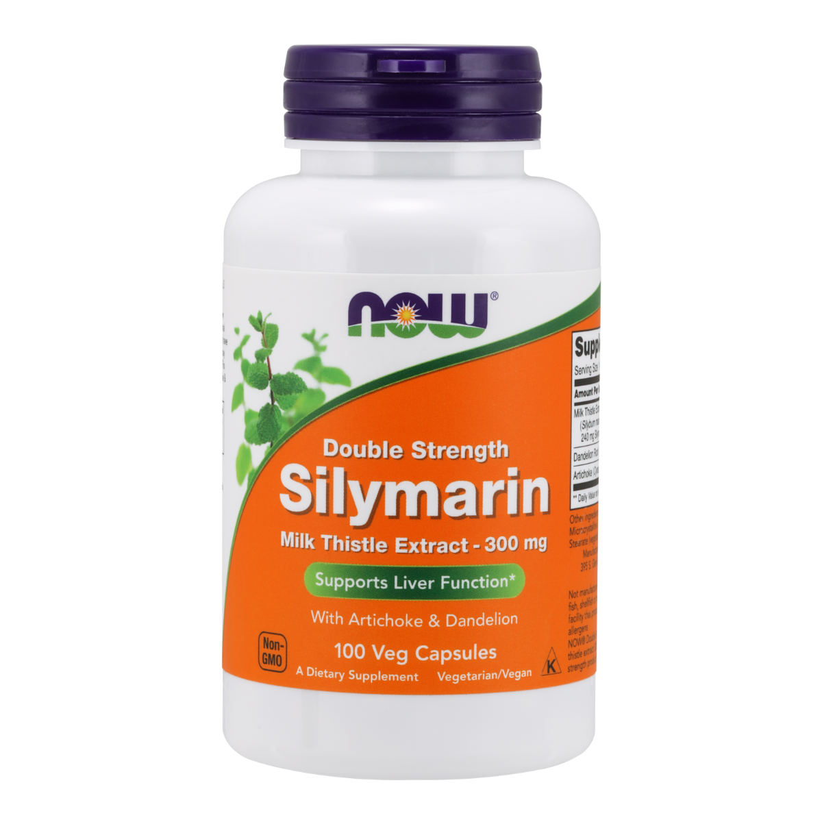 NOW Foods Silymarin Milk Thistle 300mg - 100 Capsules