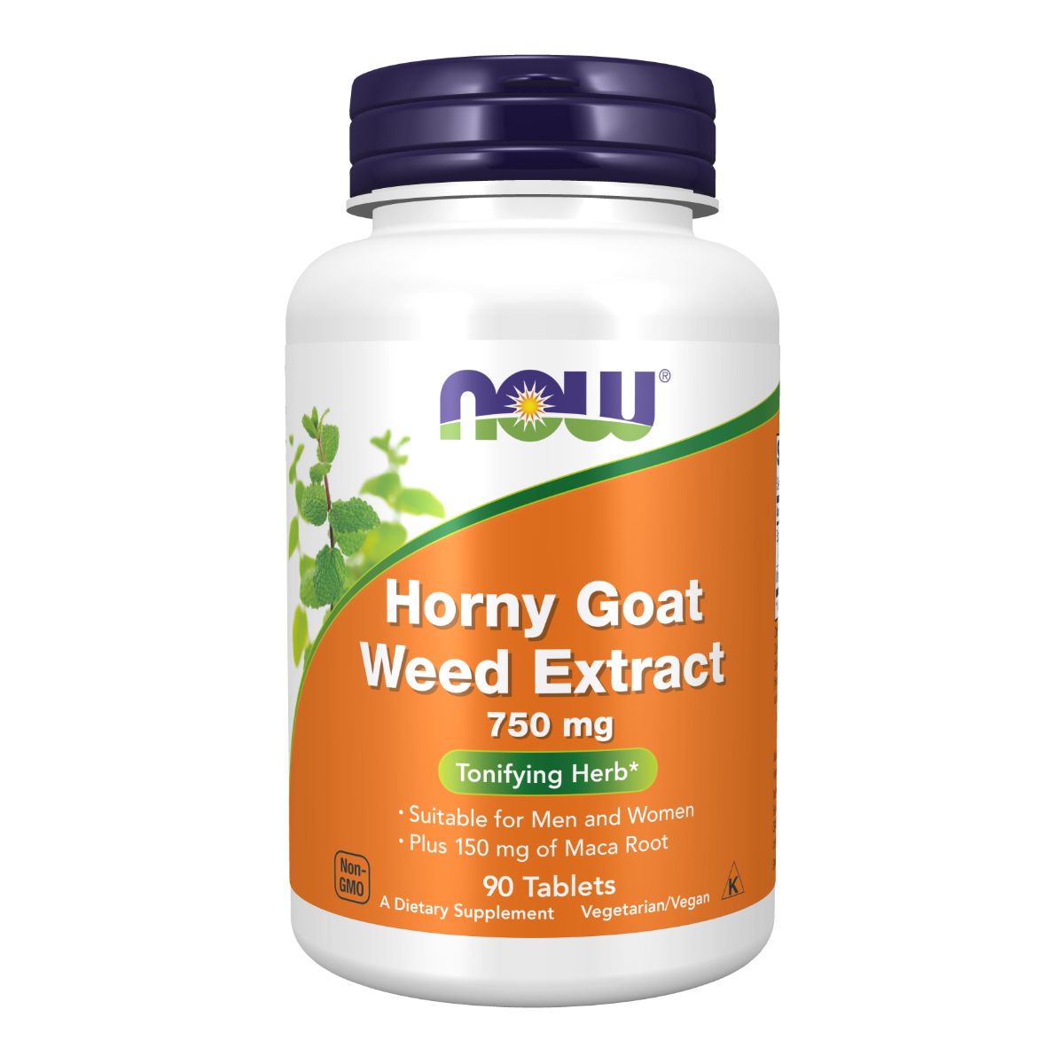 NOW Foods Horny Goat Weed 750mg - 90 Tablets