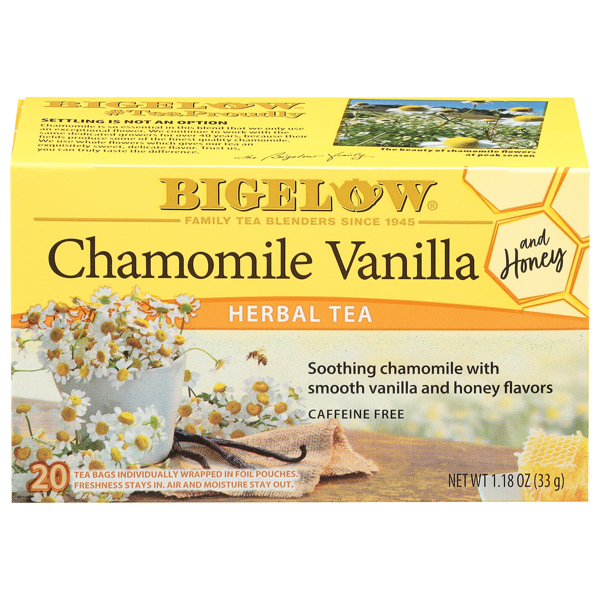 Bigelow Chamomile Vanilla Honey Herbal Tea