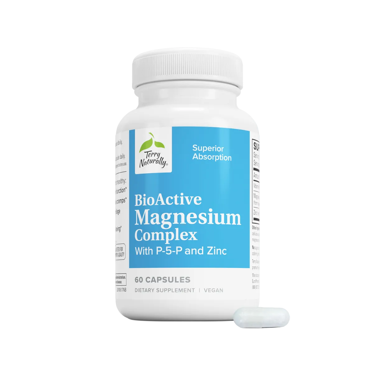 Terry Naturally Magnesium Glycinate with P-5-P & Zinc