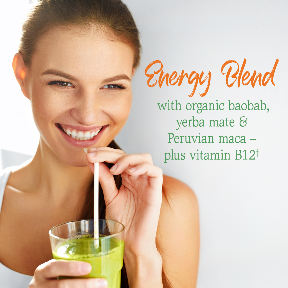 Garden of Life Raw Organic Perfect Food Energizer - Yerba Mate Pomegranate - Key Benefits