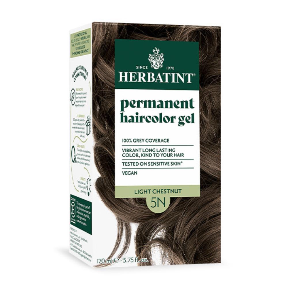 Herbatint Permanent Haircolor Gel 5N Light Chestnut