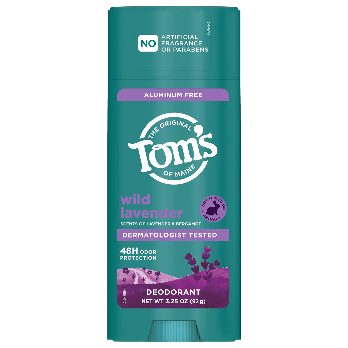 Tom's of Maine Wild Lavender Aluminum Free Deodorant 3.25 oz