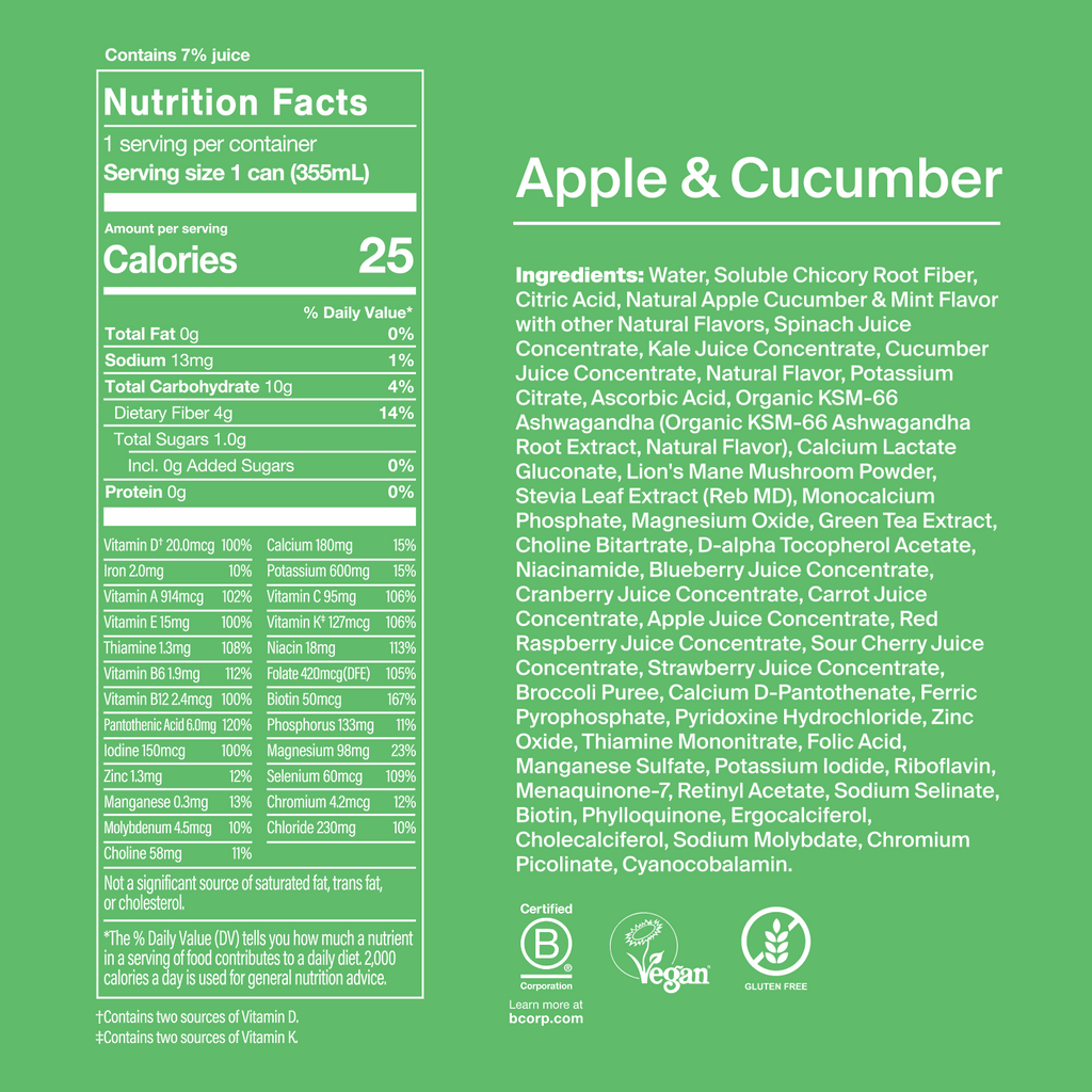 Huel Daily Greens Ready-to-Drink, Apple & Cucumber