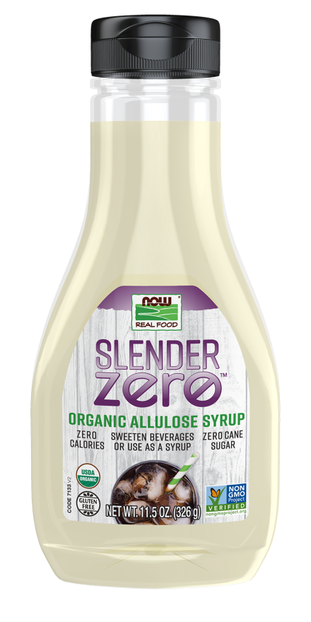 NOW Foods Slender Zero Allulose, Organic Syrup