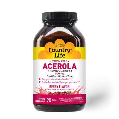 Country Life Chewable Acerola 500 mg