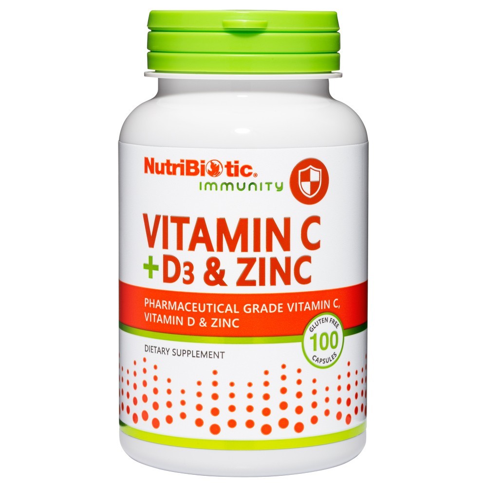 NutriBiotic Vitamin C + D3 & Zinc