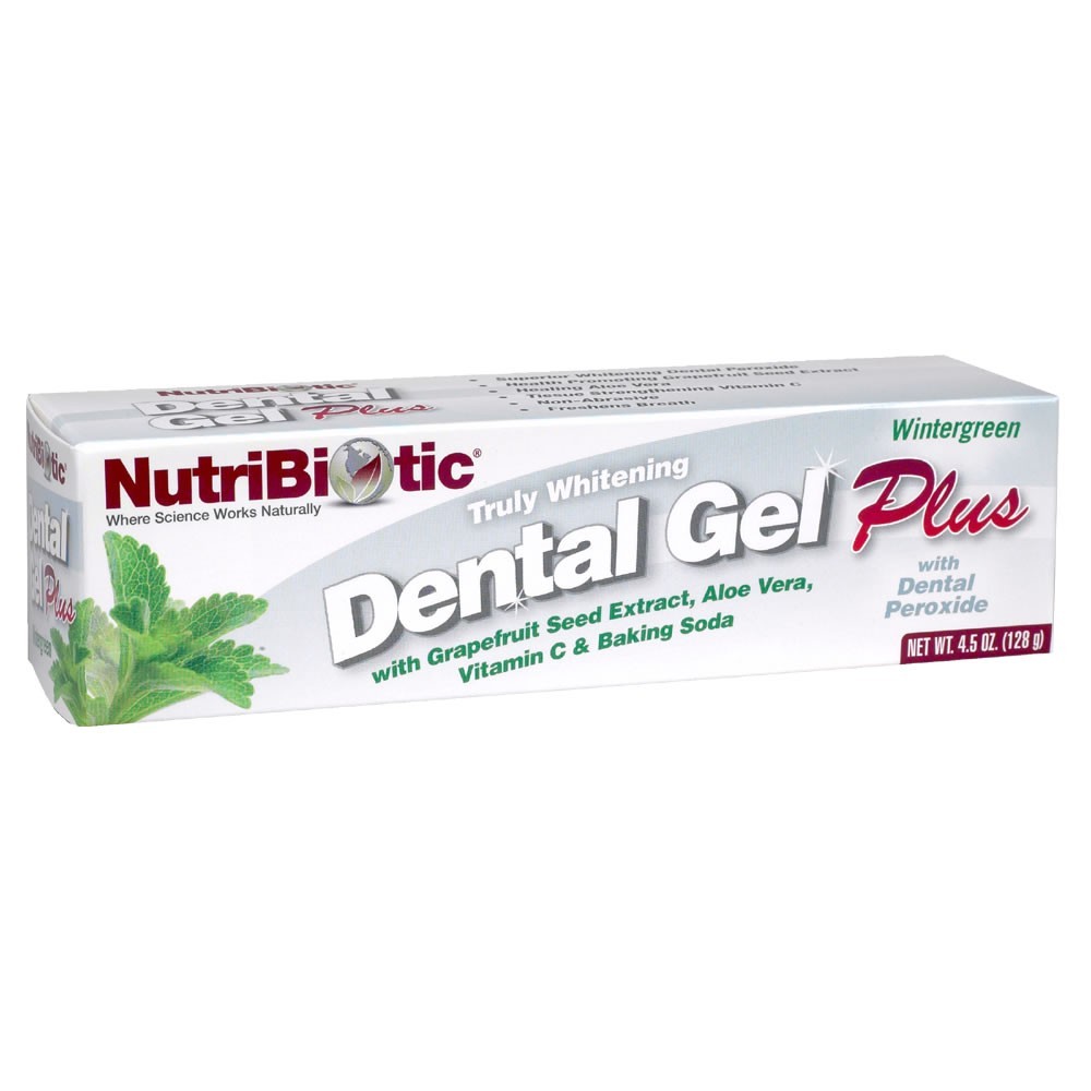 NutriBiotic Dental Gel Plus, Truly Whitening, Wintergreen